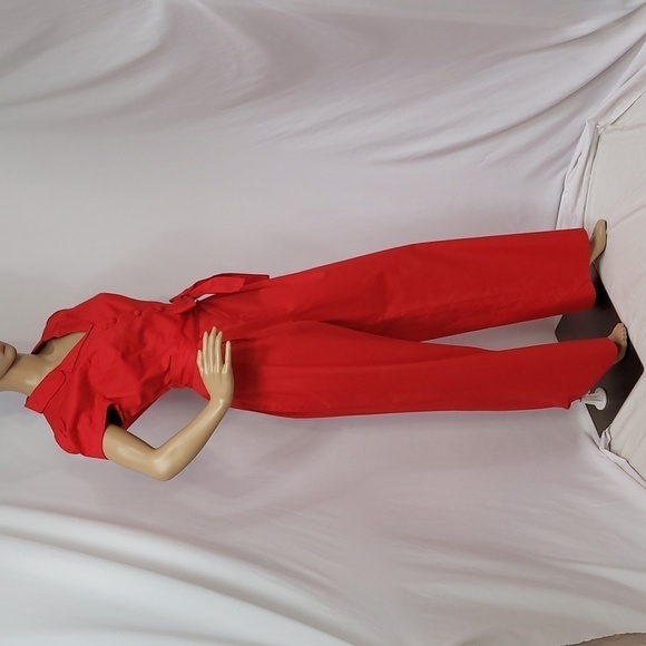 GAL Meets Glam Camille Red Jumpsuit - Picture 4 of 17